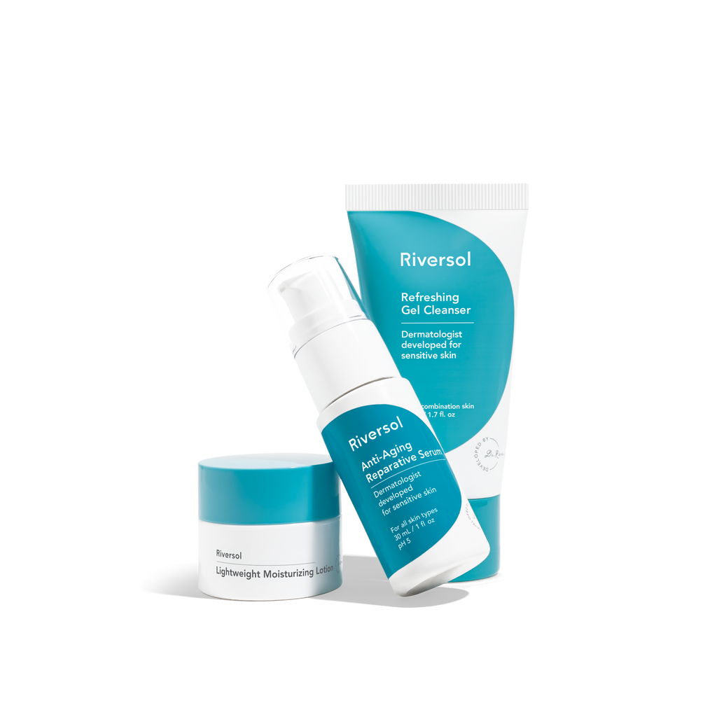 Anti-Aging Travel Trio + Free Bag (Oily)