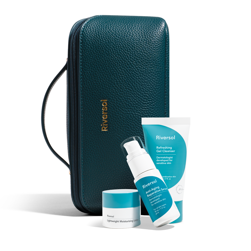 Anti-Aging Travel Trio + Free Bag (Oily)
