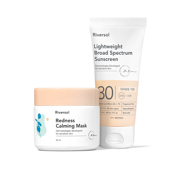 Redness Calming Mask and SPF 30 Broad Spectrum Sunscreen
