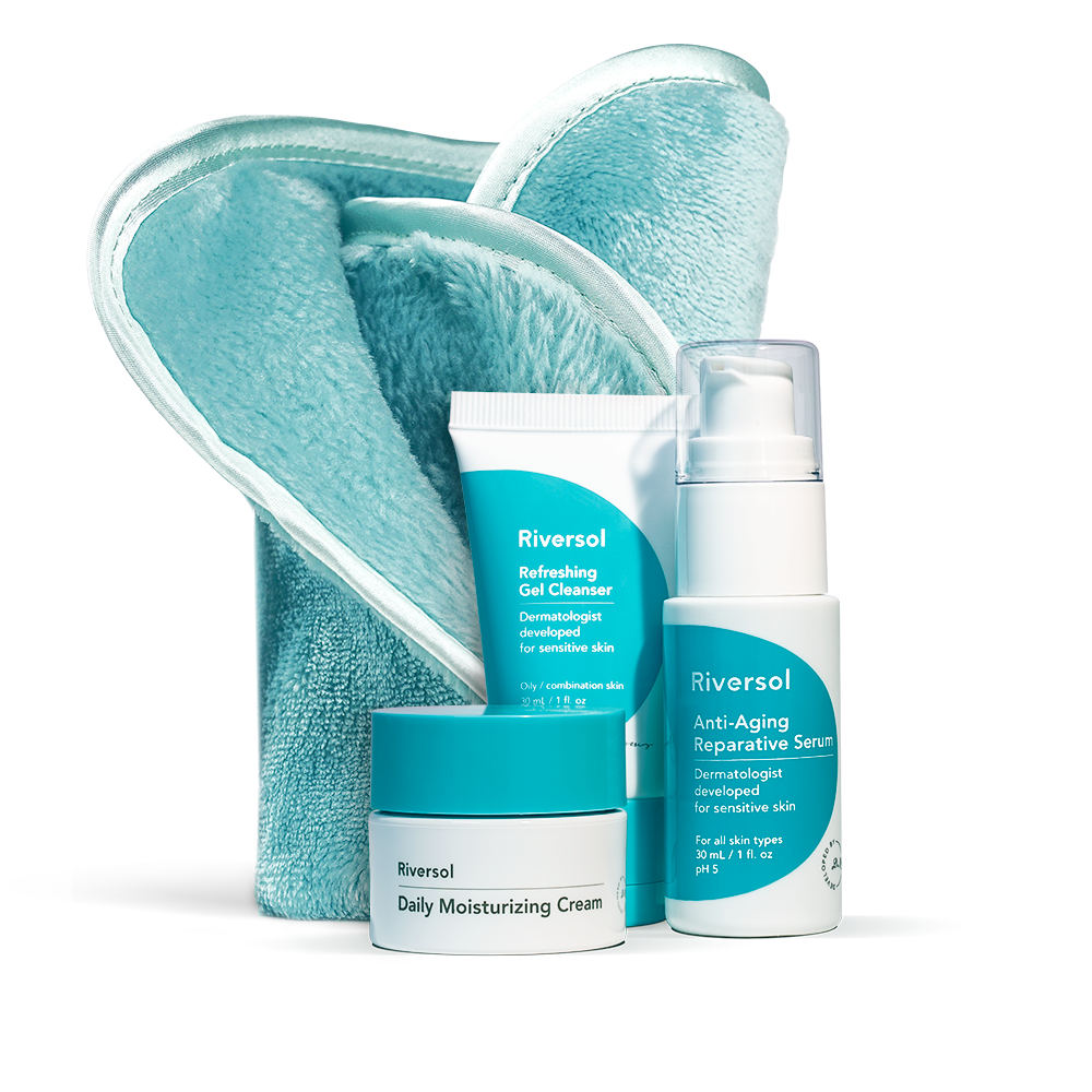 Anti-Aging Starter Trio and Microfibre Facecloth