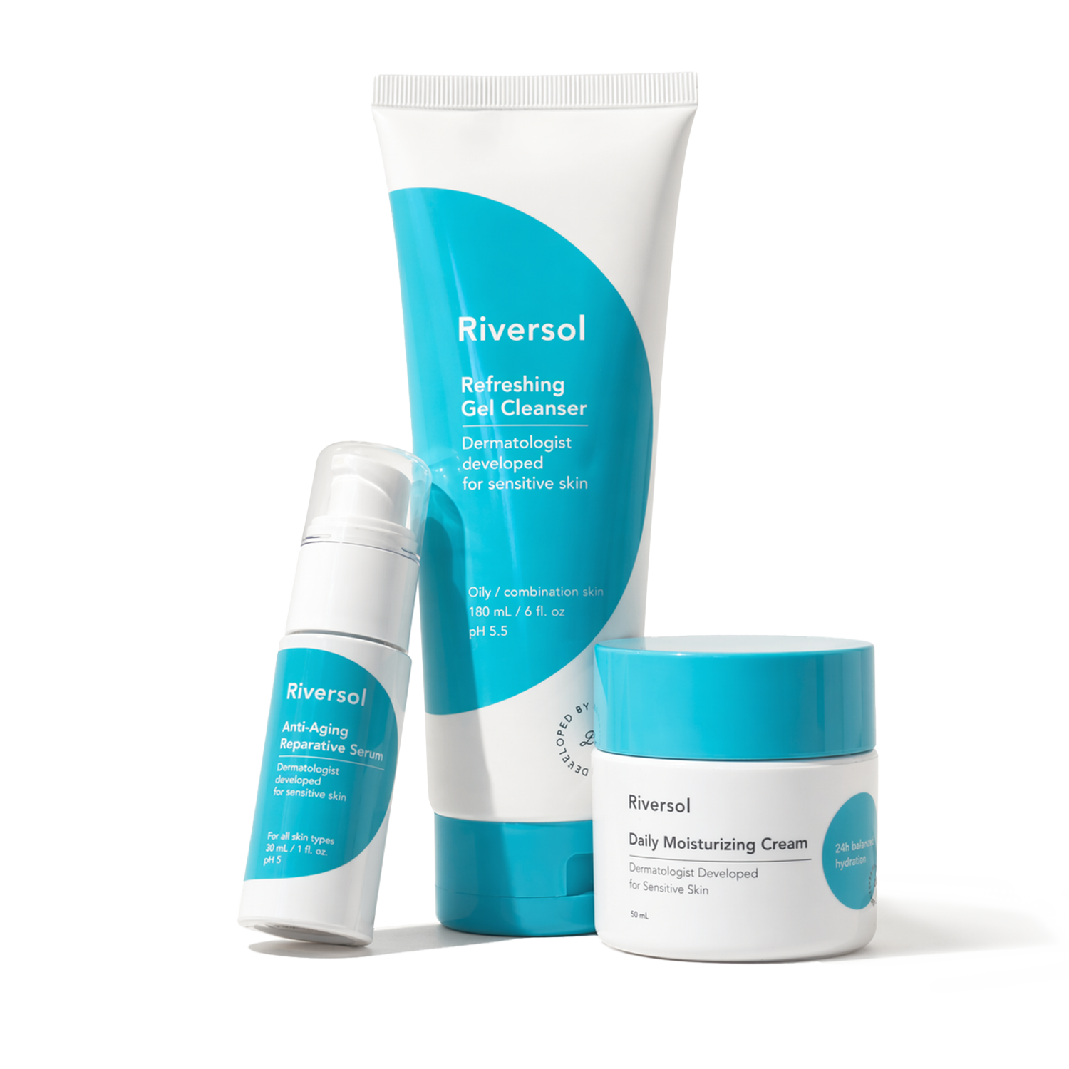 Anti-Aging Essentials Trio with Vitamin C, E + Hinokitiol