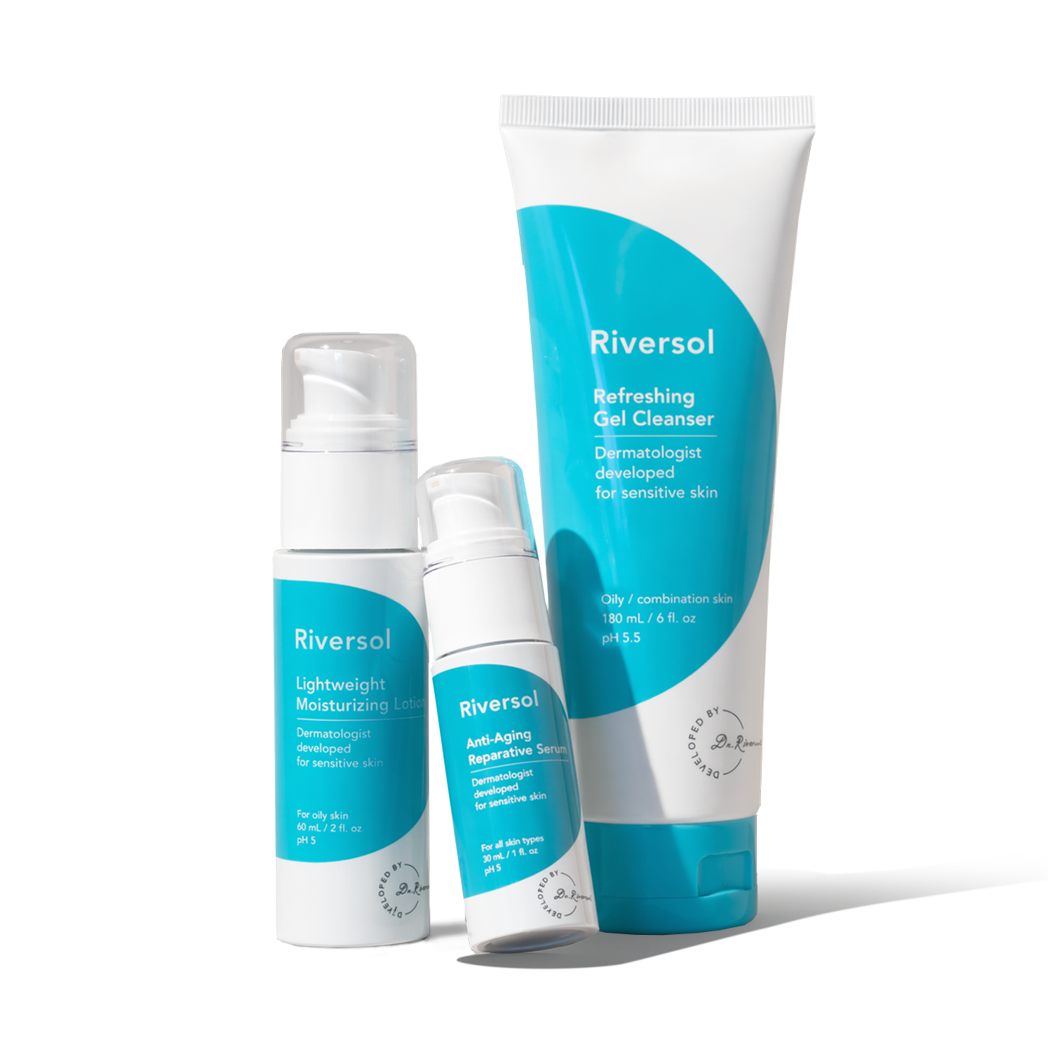 Anti-Aging Essentials Trio with Vitamin C, E + Hinokitiol