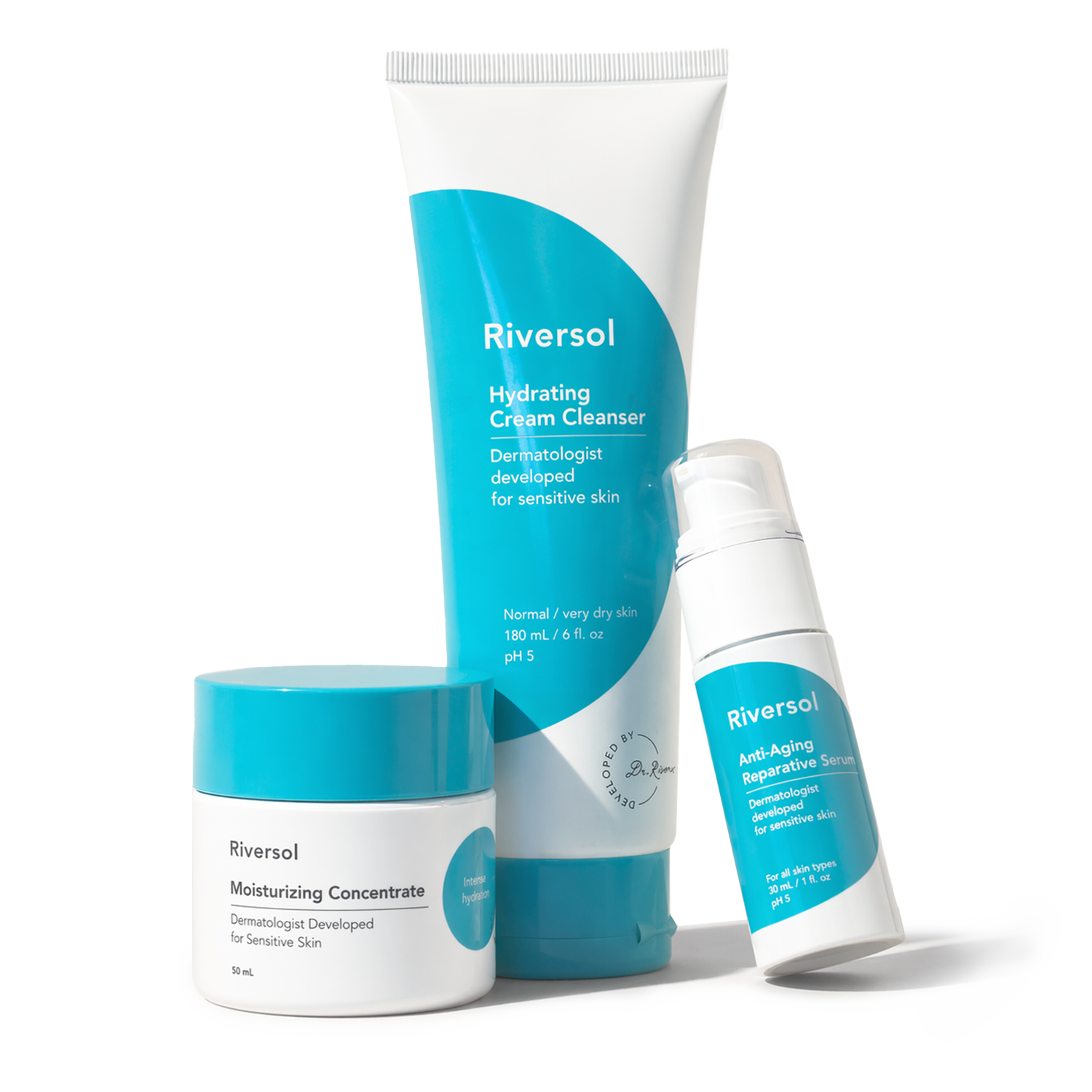 Anti-Aging Essentials Trio with Vitamin C, E + Hinokitiol