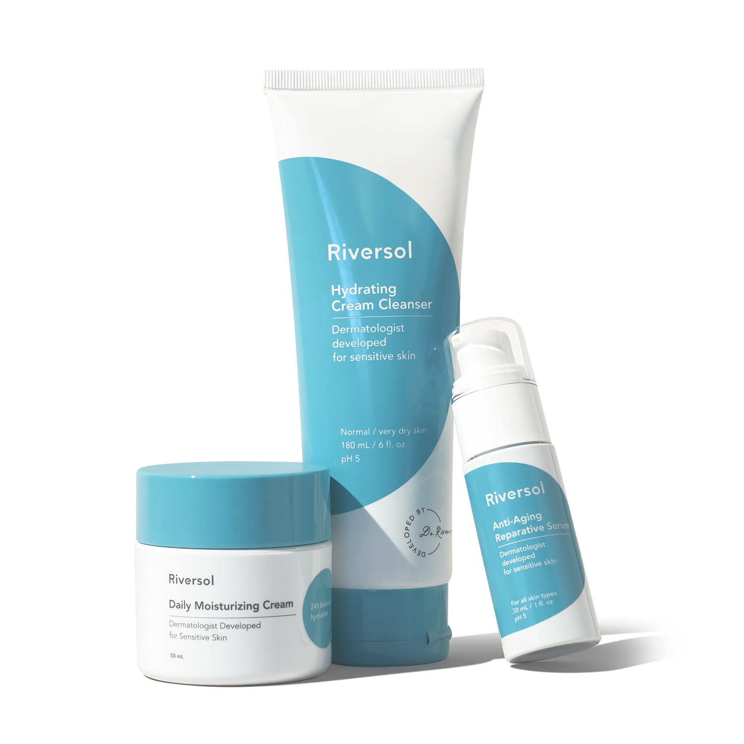Anti-Aging Essentials Trio with Vitamin C, E + Hinokitiol