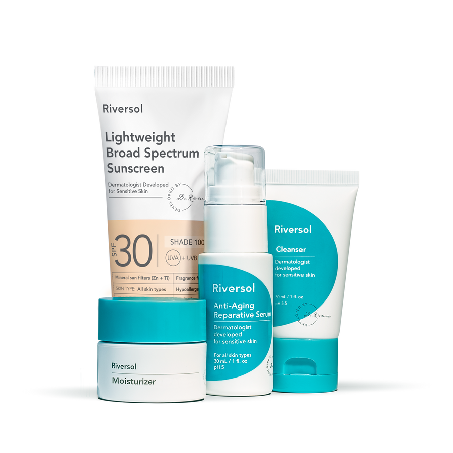 Travel Ready Anti-Aging Trio and Sunscreen