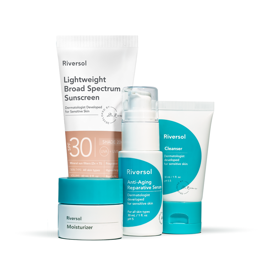 Travel Ready Anti-Aging Trio and Sunscreen