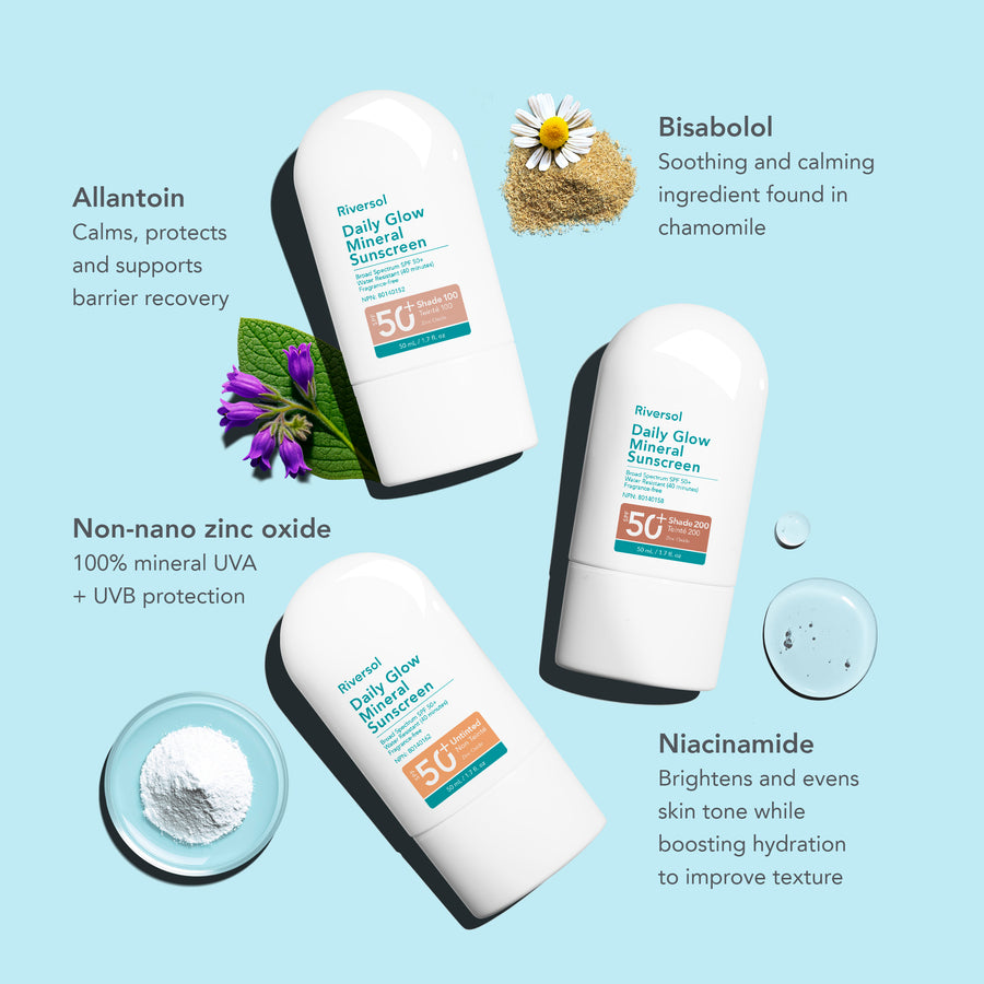 UNTINTED - Daily Glow Mineral Sunscreen SPF 50+