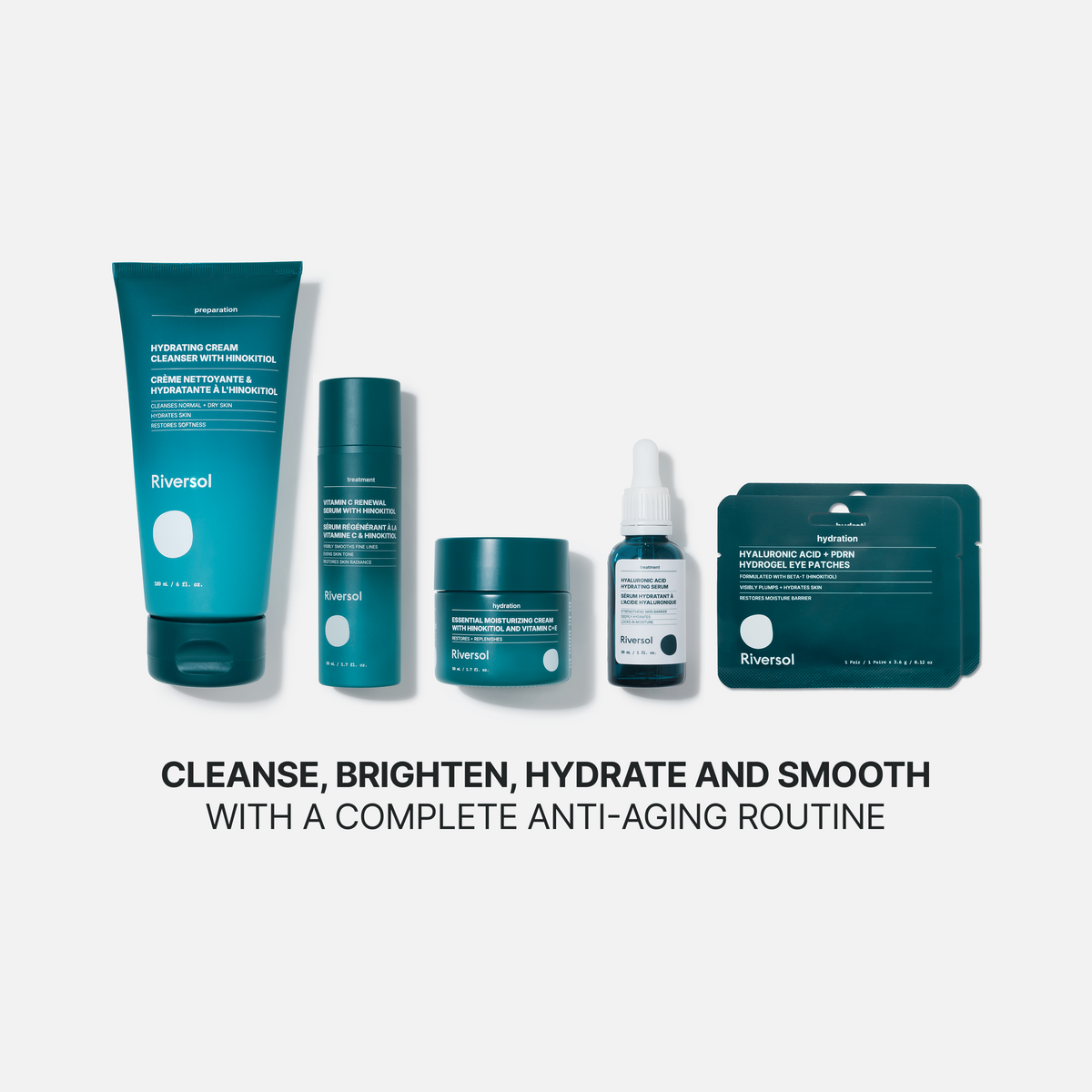 Anti-Aging Trio with Hydrating Serum + Hydrogel Eye Patches
