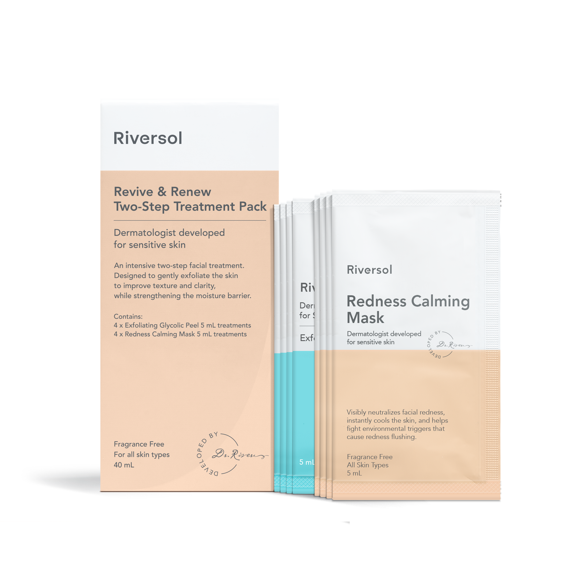 Revive & Renew Restorative Treatment Pack  Riversol Dermatologist  Developed Skincare