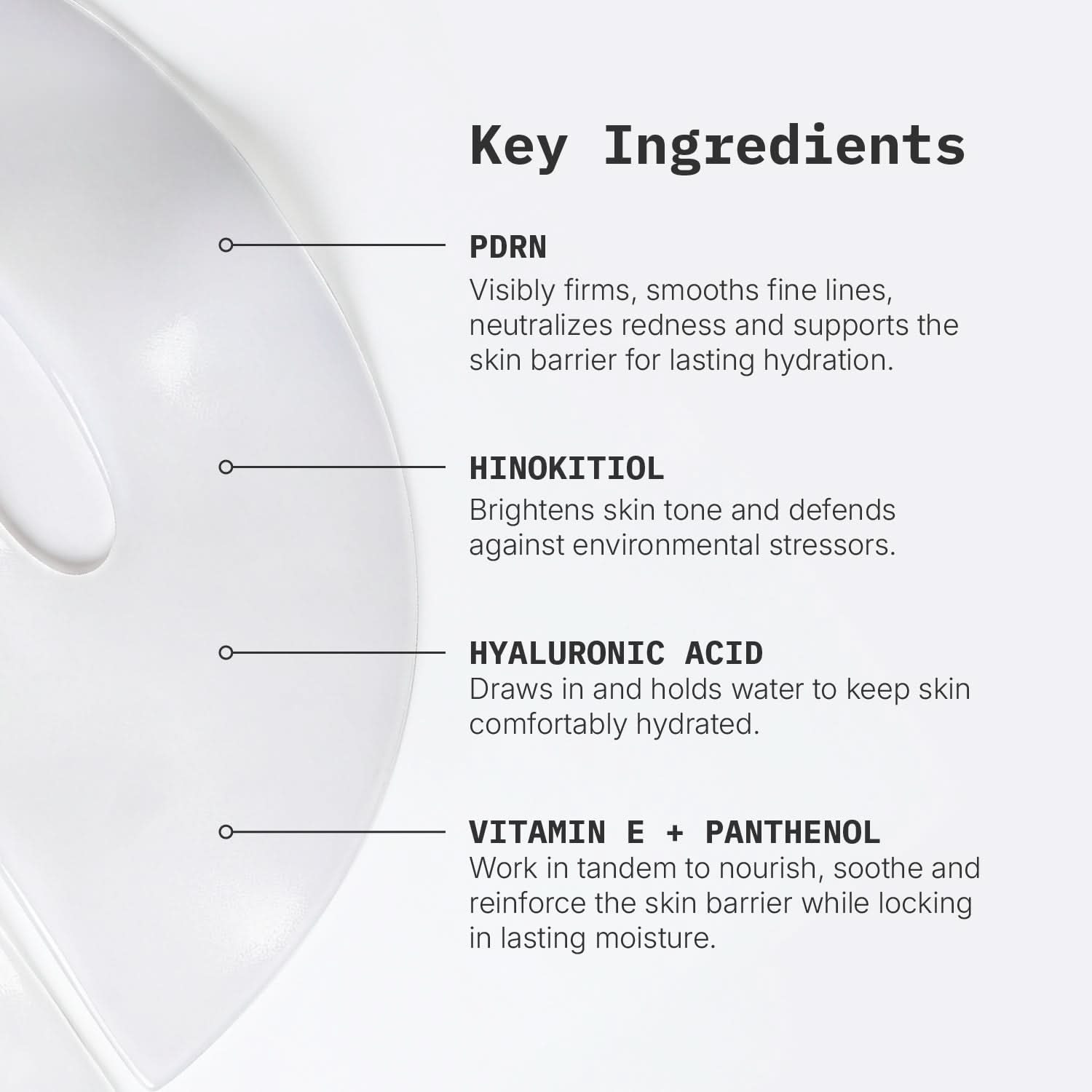 Hyaluronic Acid + PDRN Hydrogel Mask (4-Pack)