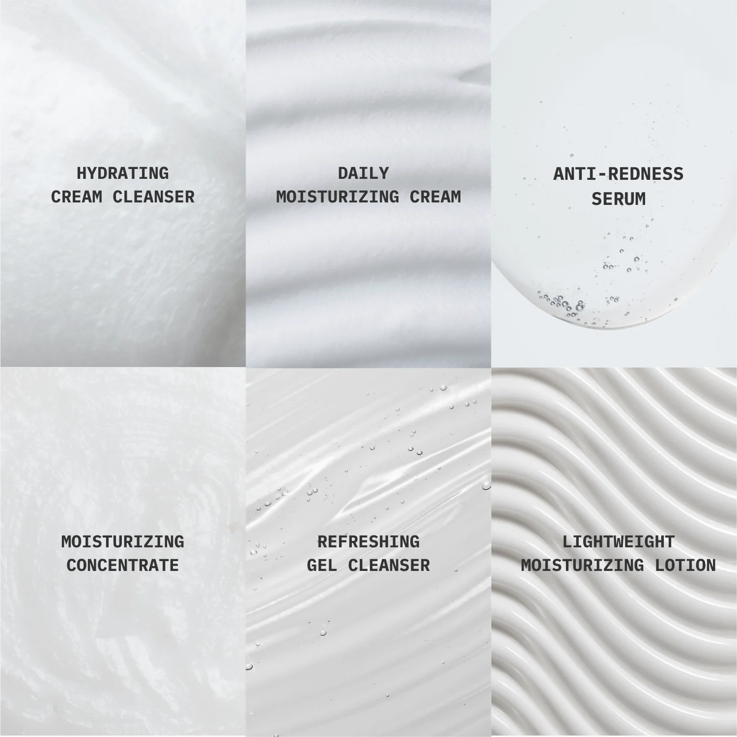 Texture and product lineup graphic