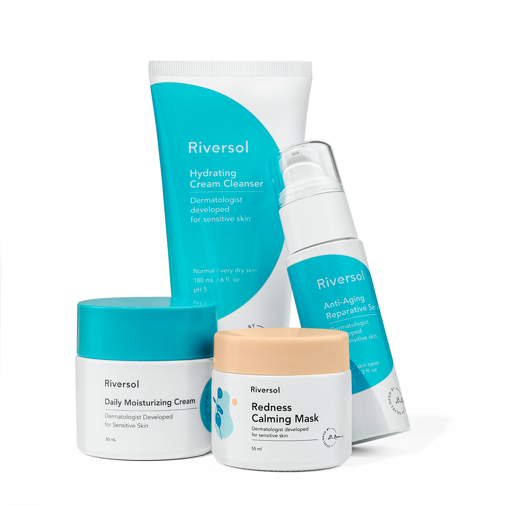 Anti-Aging Trio and Redness Calming Mask Bundle