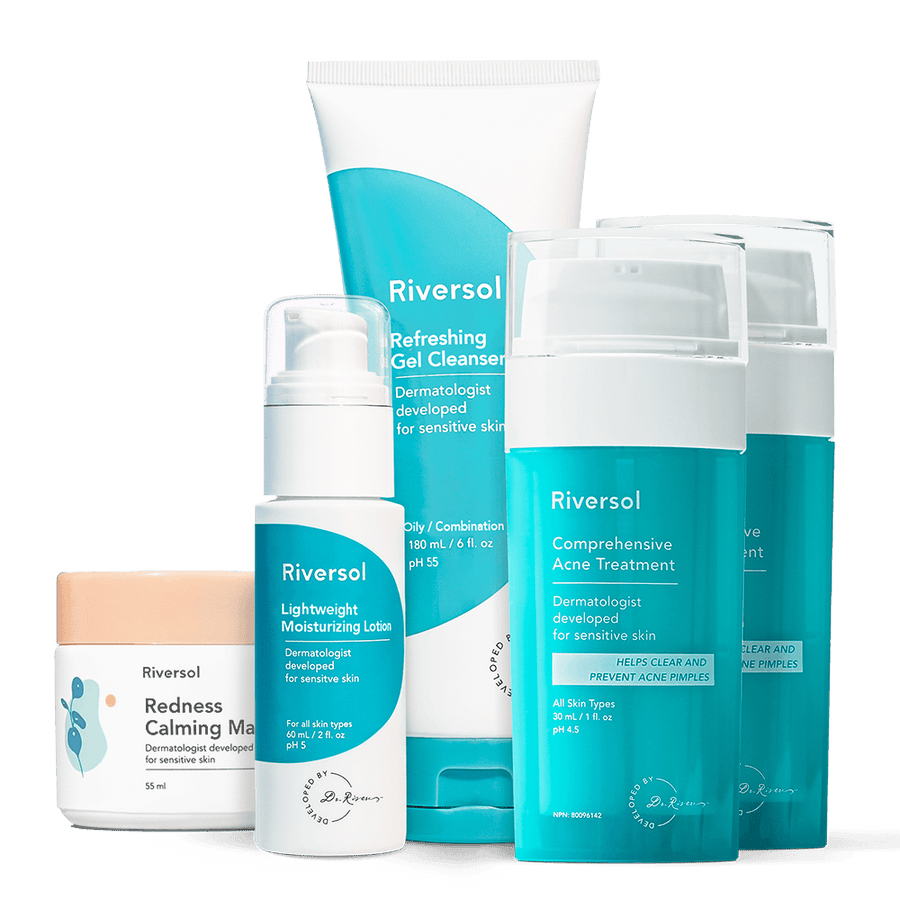 90-Day Acne Kit with Redness Calming Mask