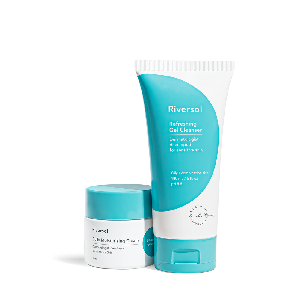 Rans Riversol Cleansing and Moisturizing Duo | Riversol Dermatologist Developed