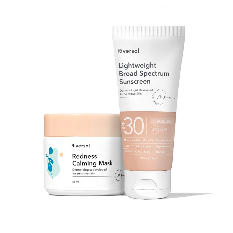 SPF 30 Lightweight Sunscreen and Redness Calming Mask
